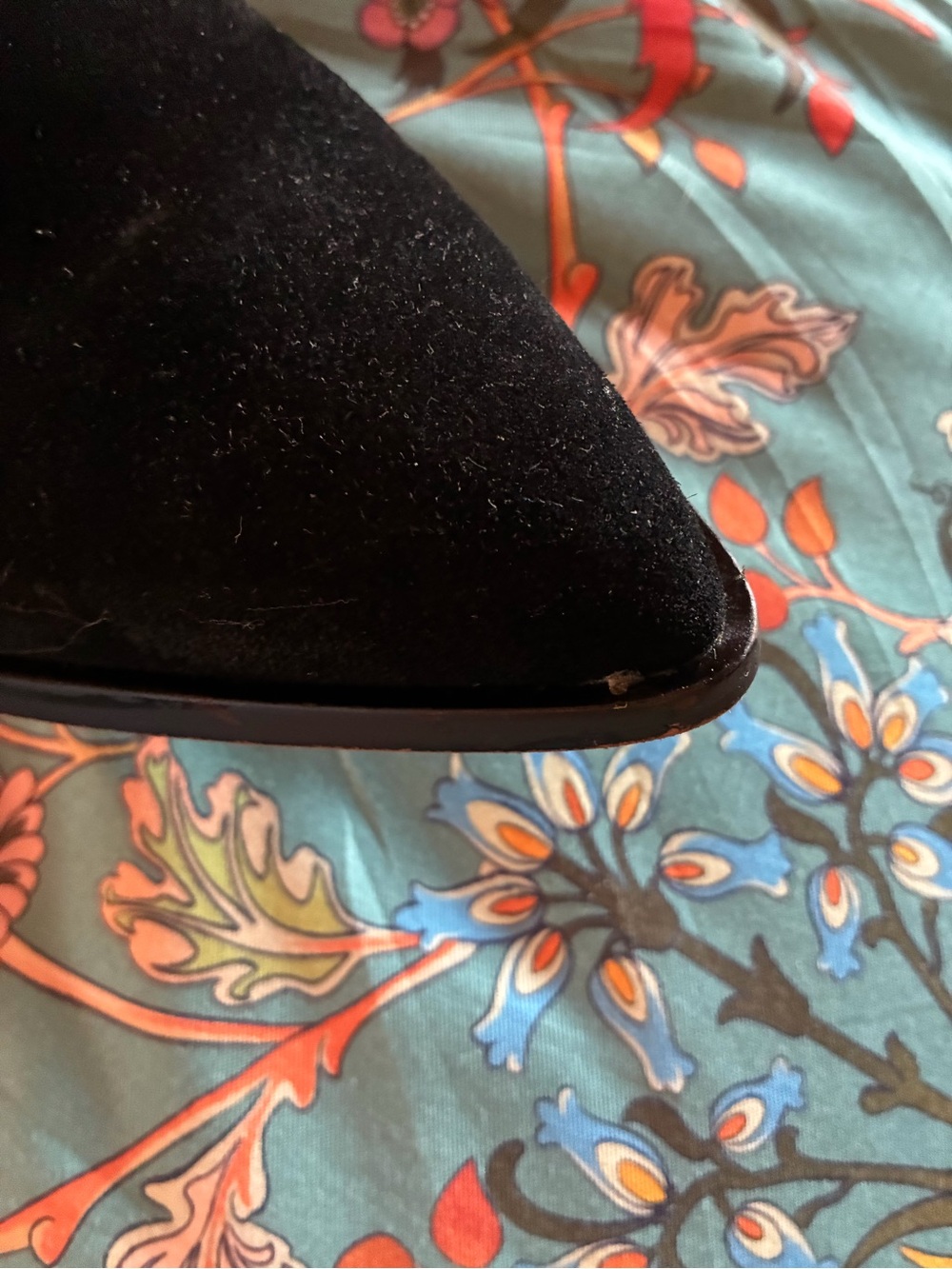 Dolce Vita Black Suede Embellished Western Heeled Boots - Picture 11 of 12